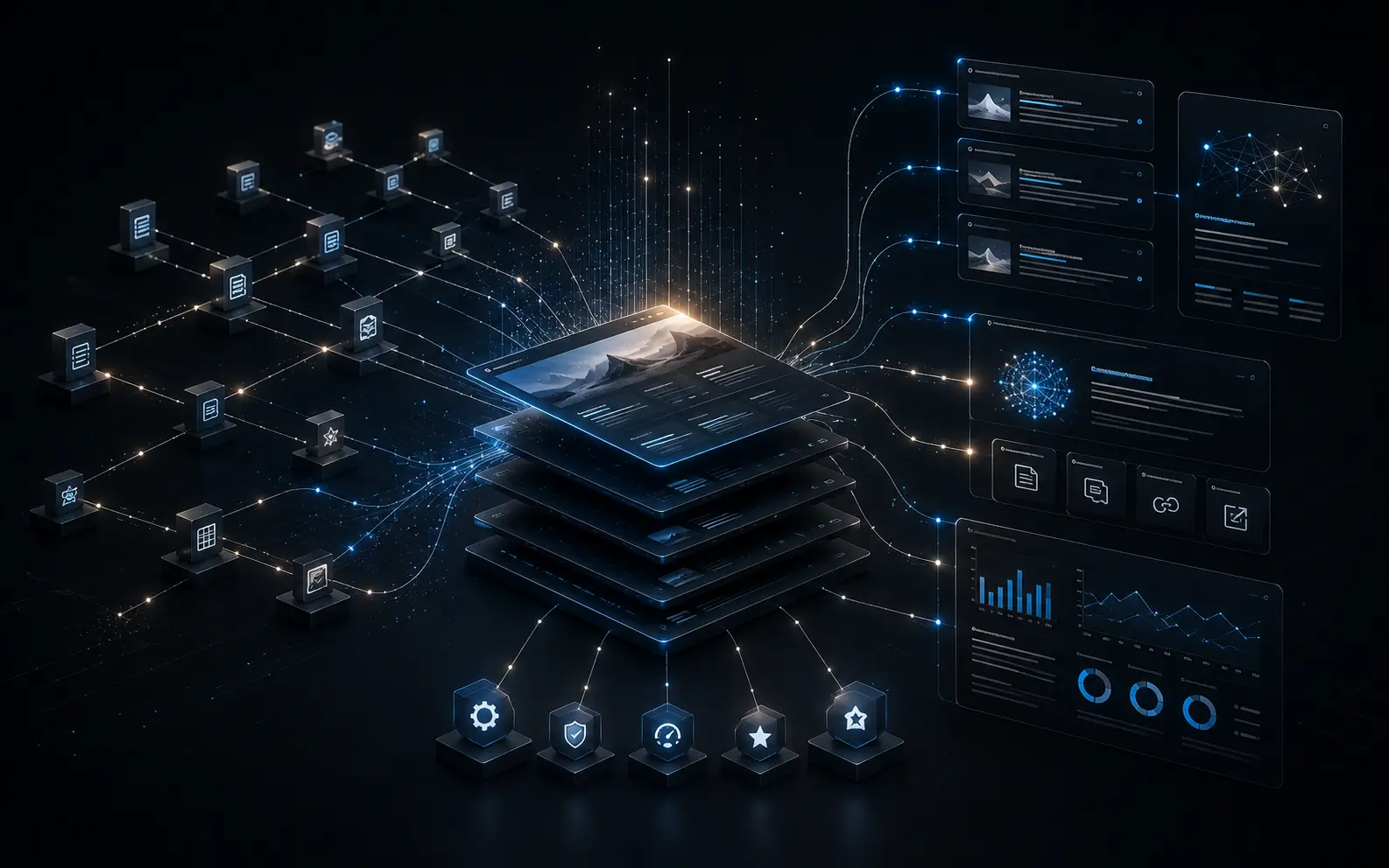 A search and performance optimization interface